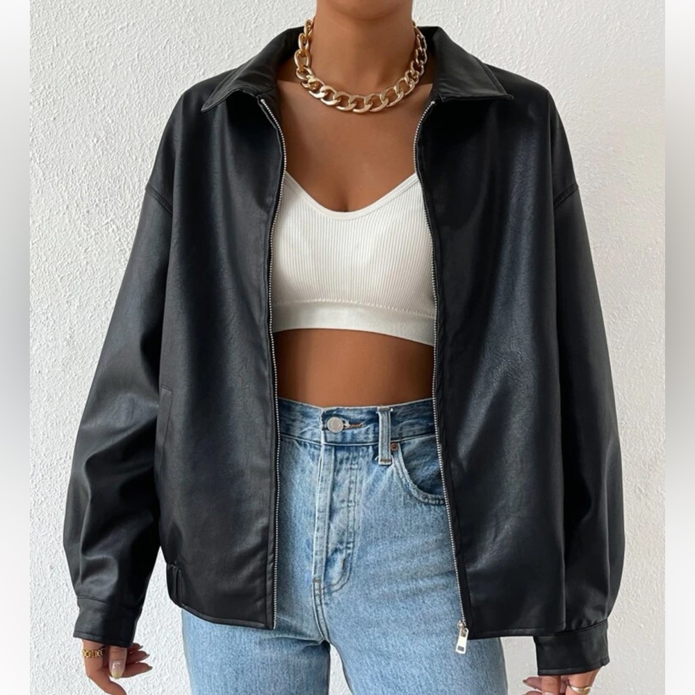 Faux Leather Jacket